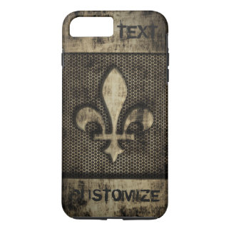Personalized Vintage Grunge  Fleur De Lis iPhone 8 Plus/7 Plus Case