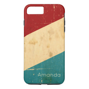 Personalized Vintage Grunge Stripes Pattern Case-Mate iPhone Case