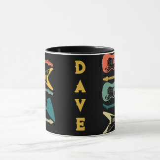 Personalized Vintage Guitar  Mug