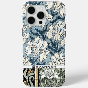 Personalized Vintage Iris Pattern iphone 15 Pro Max Case