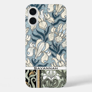 Personalized Vintage Iris Pattern iphone iPhone 16 Plus Case