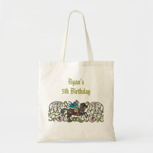 Personalized Vintage Knight Tote Bag