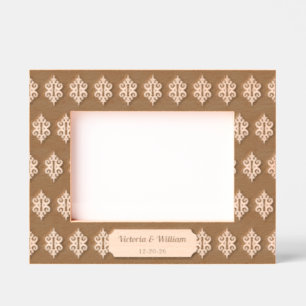 Personalized Vintage Lace Picture Frame 