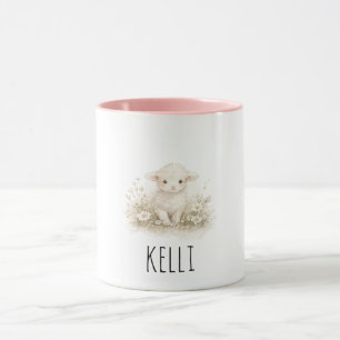 Personalized Vintage Lamb Mug