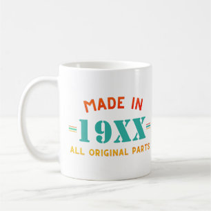 Personalized Vintage Made In Birthday Coffee Mug