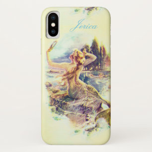Personalized Vintage Mermaid Illustration Case-Mate iPhone Case