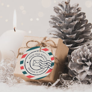 Personalized Vintage North Pole Express Gift Tags