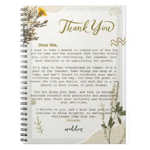 Personalized Vintage Notebook - Dear Me