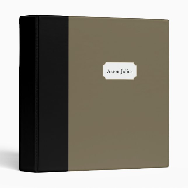 Personalized Vintage Organizer Binder Gift (Front/Spine)