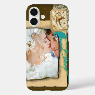 Personalized Vintage Photo Collage iPhone 16 Plus Case