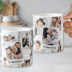 Personalized Vintage Photo Collage Coffee Mug
