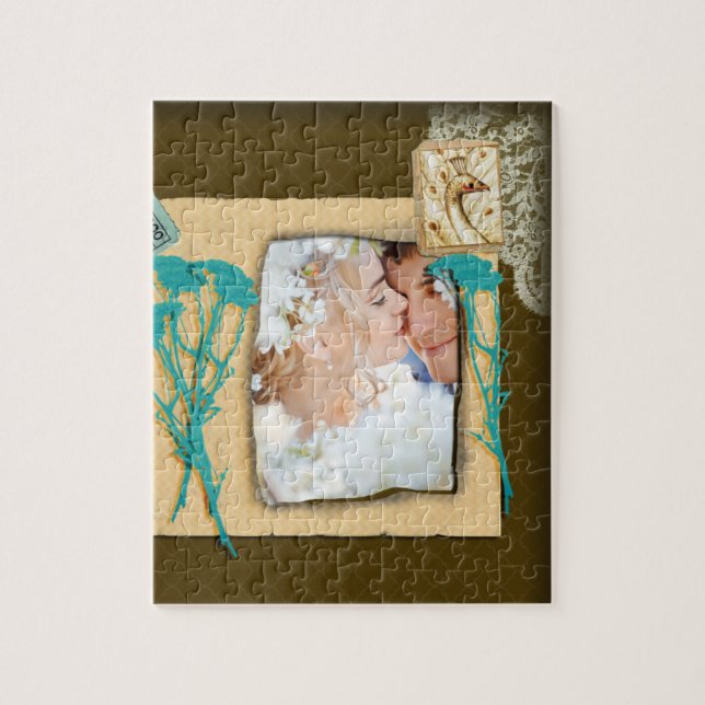 Personalized Vintage Photo Collage Jigsaw Puzzle (Vertical)