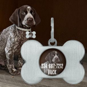 Personalized Vintage Photo Collage Pet Tag