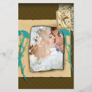 Personalized Vintage Photo Collage Stationery