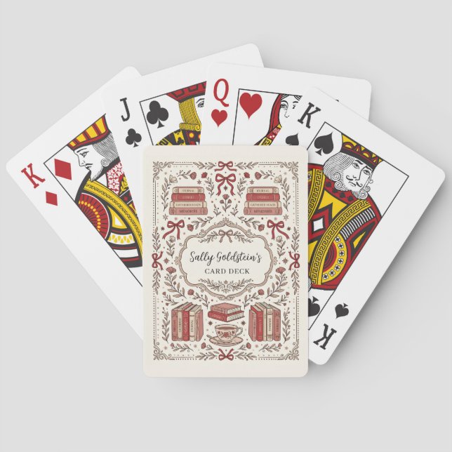 Personalized Vintage  Playing Cards (Back)