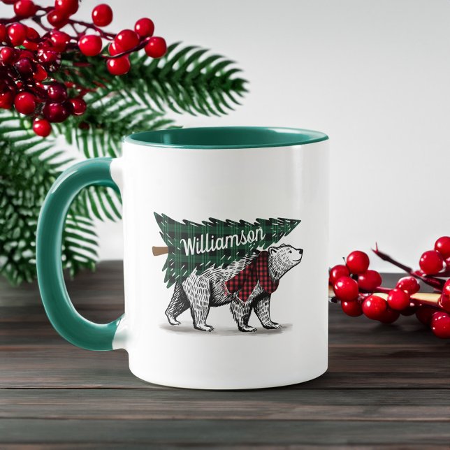 Personalized Vintage Polar Bear Tree Delivery Mug (Personalized Vintage Polar Bear Tree Delivery Mug
)