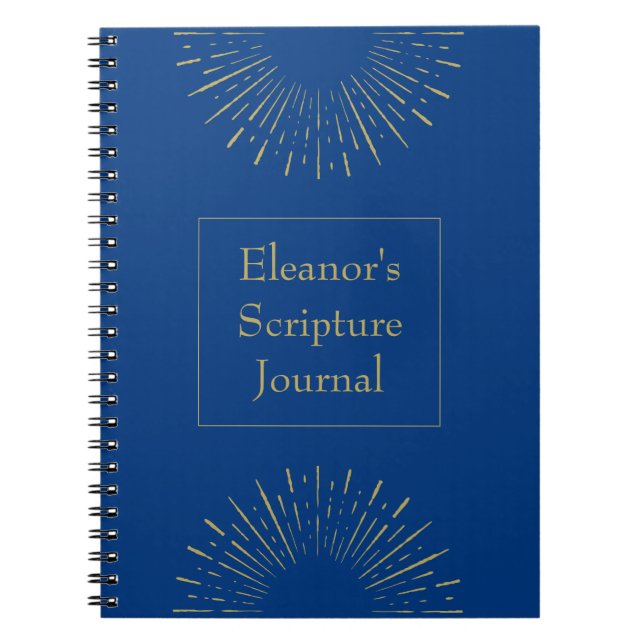 Personalized Vintage Scripture Journal (Front)