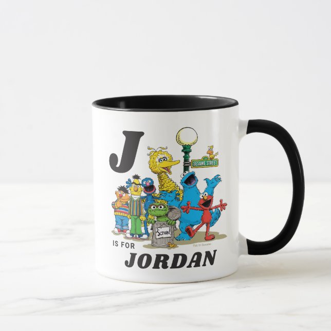 Personalized Vintage Sesame Street Pals Mug (Right)
