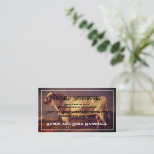Personalized Vintage Shorthorn Bull Business Card