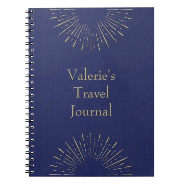 Personalized Vintage Style Travel Journal (Front)