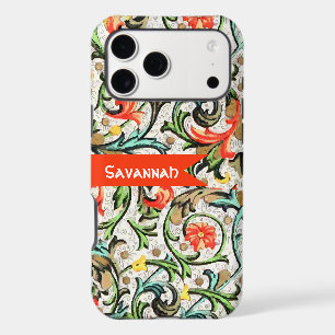 Personalized Vintage Swirly Damask iphone 6