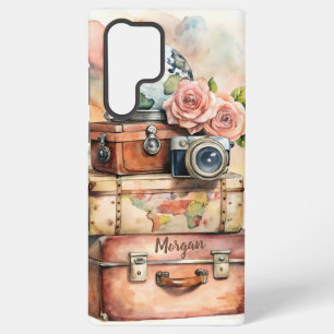 Personalized Vintage Travel Illustration Samsung Galaxy Case