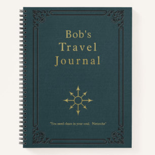 Personalized Vintage Travel Journal