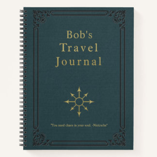 Personalized Vintage Travel Journal