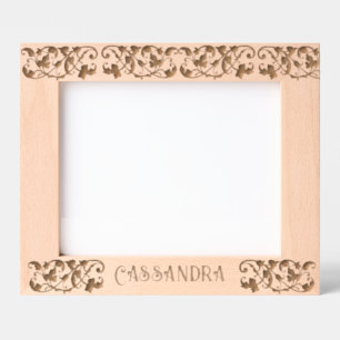 Personalized Vintage Victorian Foliage Etched Frames