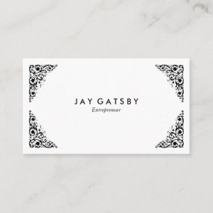 Personalized Vintage Victorian Ornamental Business Card