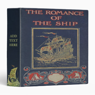 Personalized Vintage Victorian Ship Binder