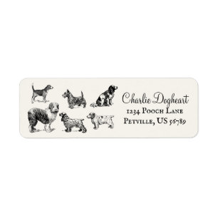 Personalized Vintage Victorian Various Dog Bal
