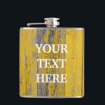 Personalized Vintage Wooden Background Hip Flask<br><div class="desc">This is Personalized Vintage Wooden Background Modern Flask.  This flask feature is a wooden background. It is Fully customizable. It is a unique gift that's perfect for weddings,  birthdays,  and special events.</div>