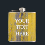 Personalized Vintage Wooden Background Hip Flask<br><div class="desc">This is Personalized Vintage Wooden Background Modern Flask.  This flask feature is a wooden background. It is Fully customizable. It is a unique gift that's perfect for weddings,  birthdays,  and special events.</div>