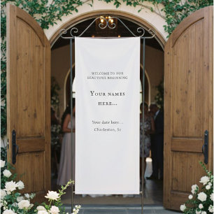 Personalized Vinyl Wedding Welcome Sign