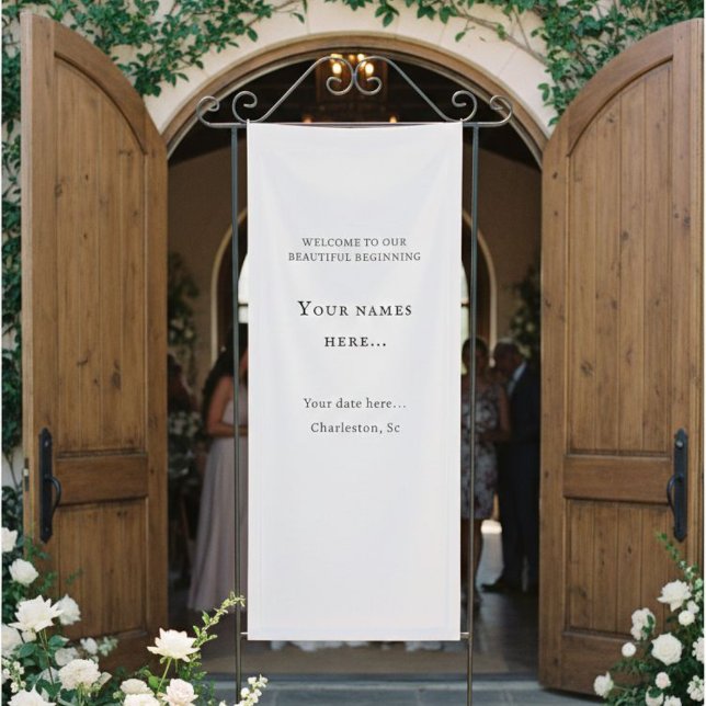 Personalized Vinyl Wedding Welcome Sign (Creator Uploaded)