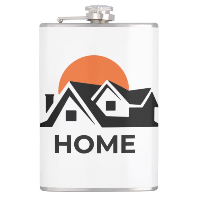 Personalized Vinyl Wrapped Flask (Front)