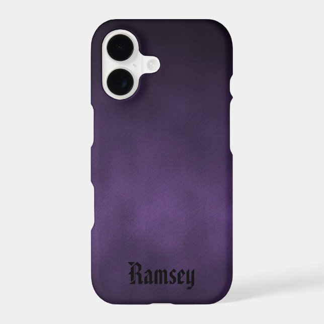 Personalized Violet and Black Goth Art (Back)