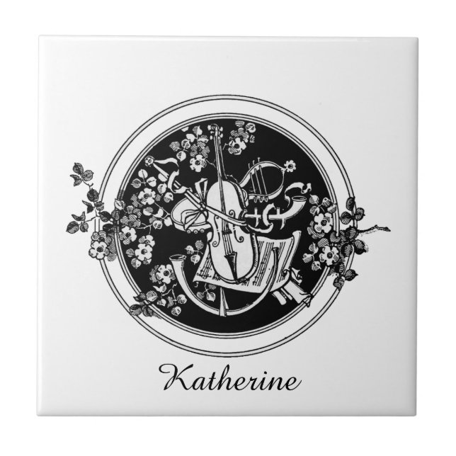 Personalized violin tile (Front)