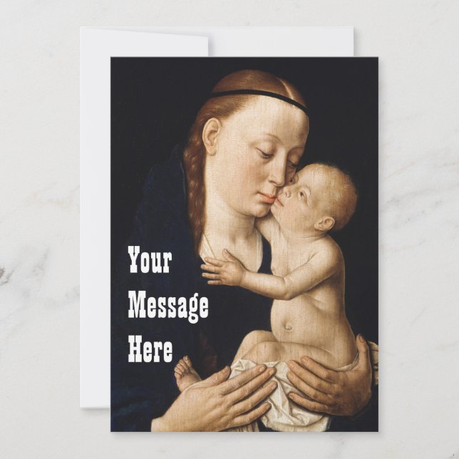 Personalized  Virgin and Child Mother's Day 2021  Thank You Card (Front)