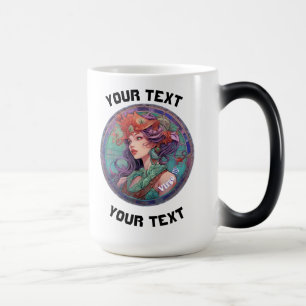 Personalized Virgo Zodiac Magic Mug