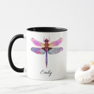 Personalized Vivid Dragonfly Mug
