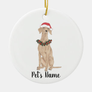 Personalized Vizsla Ceramic Ornament