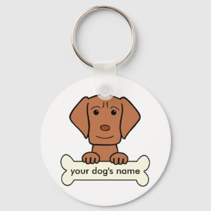 Personalized Vizsla Keychain