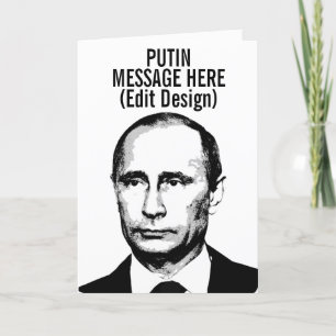 PERSONALIZED VLADIMIR PUTIN CARD