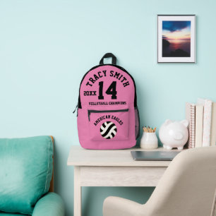 Personalized Volleyball Backpack name team number