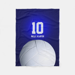 Personalized Volleyball Best Player   Sport Gifts Fleece Blanket