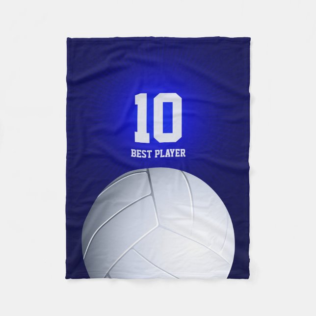 Personalized Volleyball Best Player | Sport Gifts Fleece Blanket (Front)