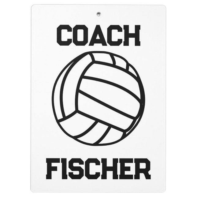 Personalized Volleyball Clipboard (Back)