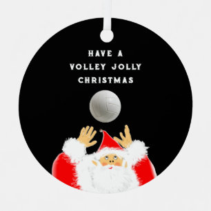 Personalized Volleyball Collectable Metal Ornament